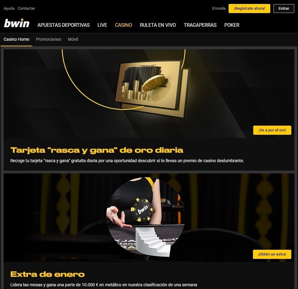 Bonos del Bwin casino