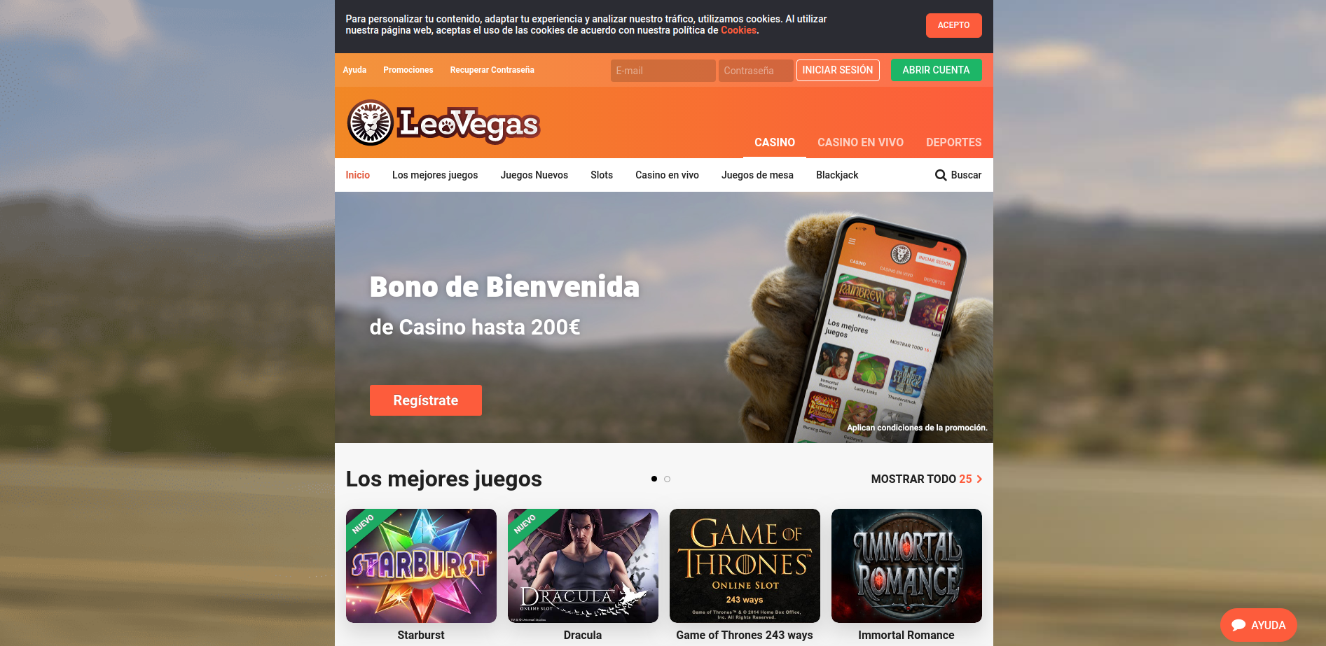Leovegas casino