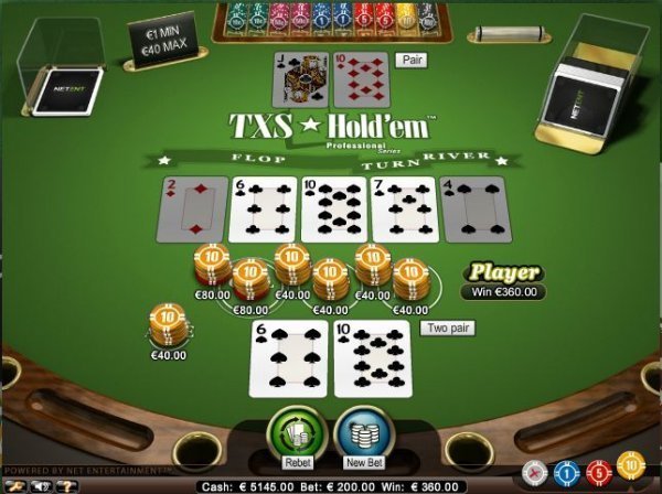 Estrategia de Póker Hold’em Texas Online